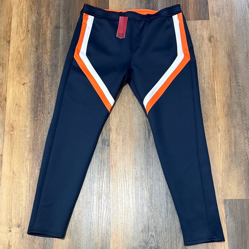Nasty Pig Dark Blue pant with orange and white stripes